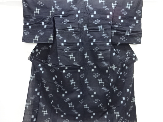 アンティーク　本場琉球絣単衣着物(材料)